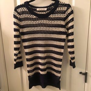 Pink Rose Women’s navy/cream sweater size M